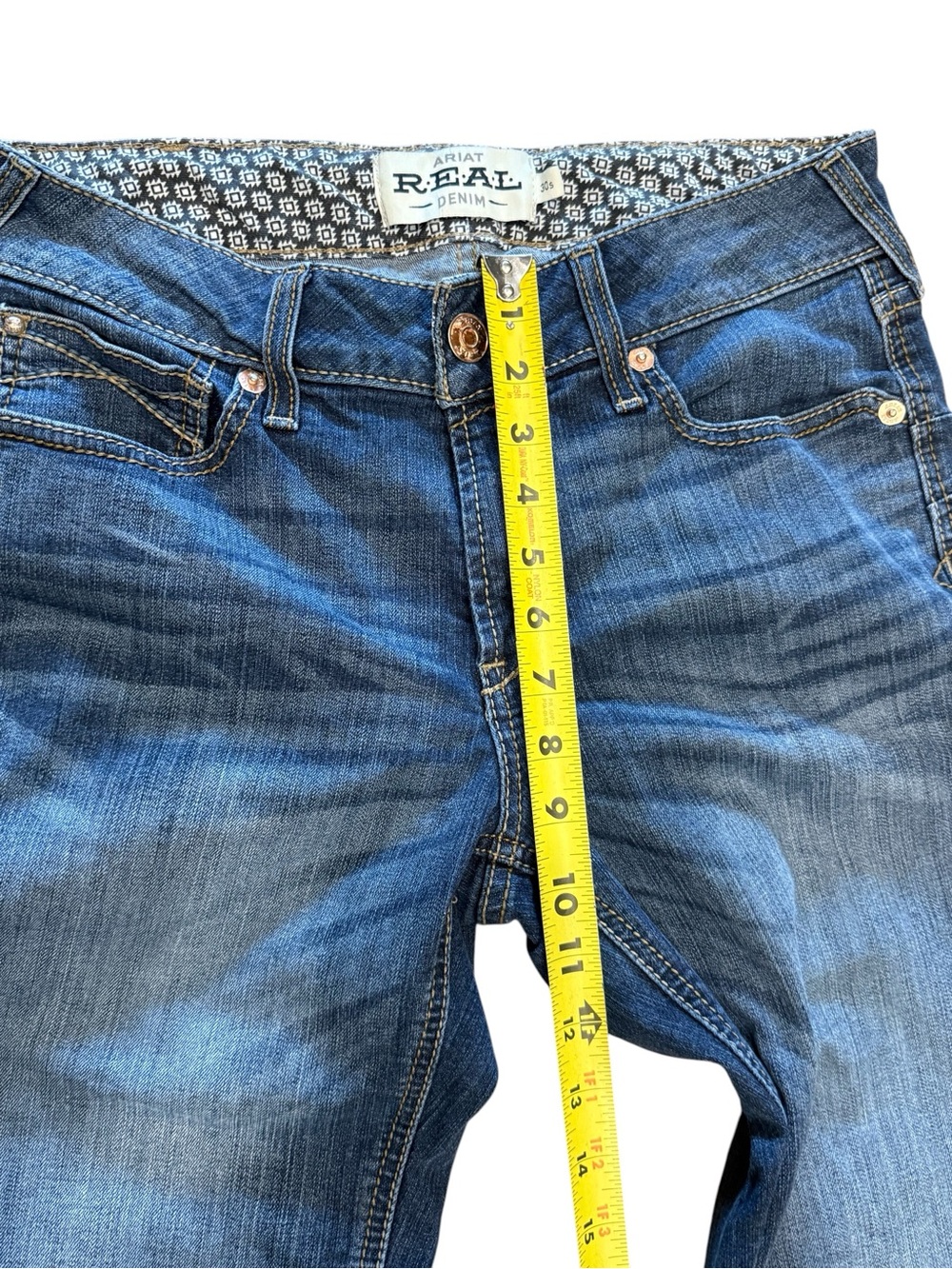 ARIAT R.E.A.L PERFECT RISE STRETCH ROSA BOOT CUT JEAN IN LITA 30 S - Picture 8 of 16